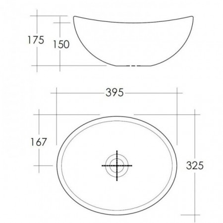 Lavoar Rak Ceramics Reema, 39.5x32.5 cm