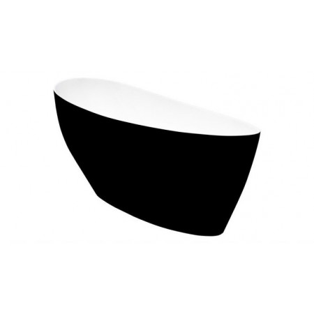 Cada freestanding Besco Keya black&white, 165x70cm