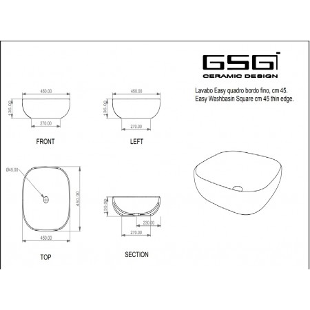 Lavoar GSG Easy, 45 cm