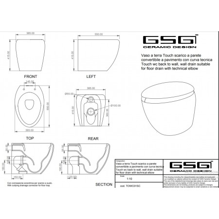 Vas Wc GSG Touch Back-to-Wall stativ