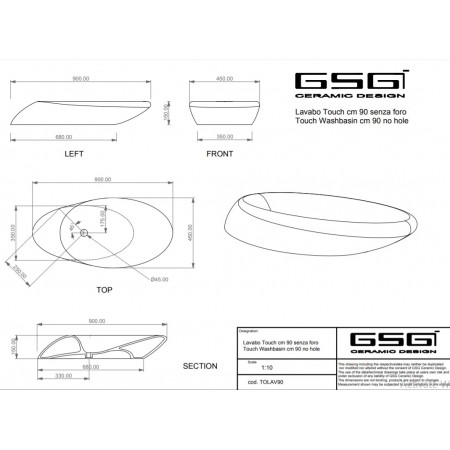 Lavoar  GSG Touch, 90 cm
