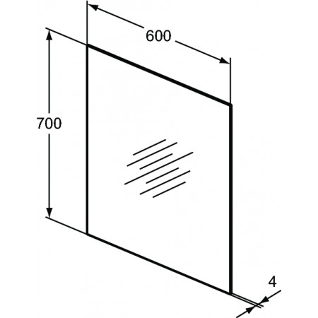 Oglinda Ecco 60x70 cm - Ideal Standard