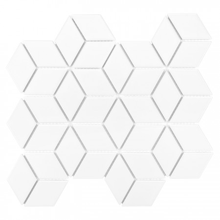 Mozaic Arabesco Mini Rombic White 48 - Dunin, 30,7x26,8 cm