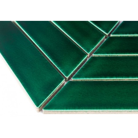Mozaic Royal Chevron Vert - Dunin, 31,8x22,4 cm