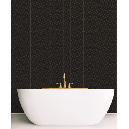 Mozaic Royal Chevron Black - Dunin, mat, 31,8x22,4 cm