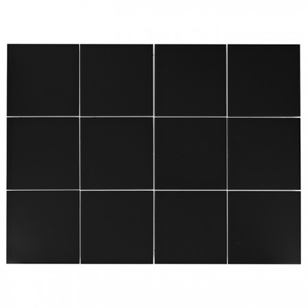 Decor ceramic Carat C-BL01 negru - Dunin, 10x10