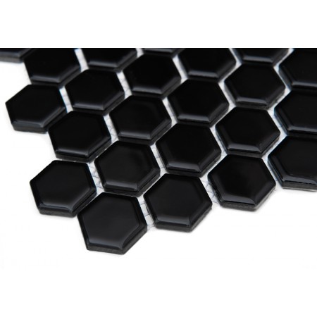 Mozaic Mini HEXAGON Black - Dunin, 30x26cm