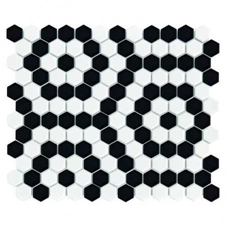 Mozaic Mini HEXAGON B&W Nano - Dunin, 30x26cm