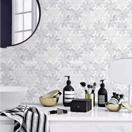 Mozaic Carrara White Bloom - Dunin, 28,5x31,5cm