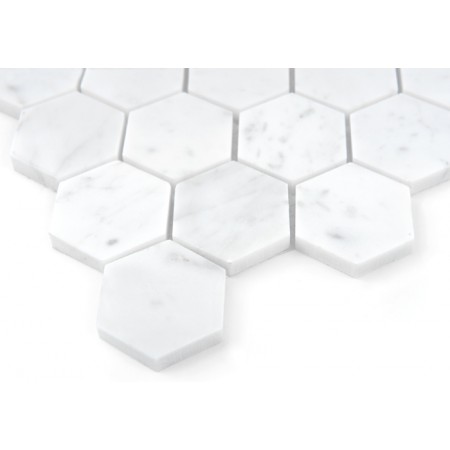 Mozaic Carrara White Hexagon 48 - Dunin, 29,8x30,2cm