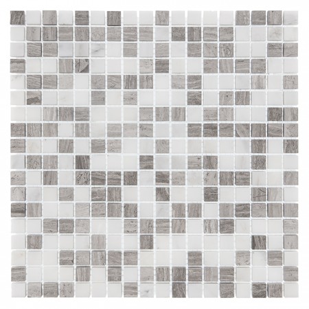 Mozaic Woodstone GREY mix 15 - Dunin, 30,5x30,5cm