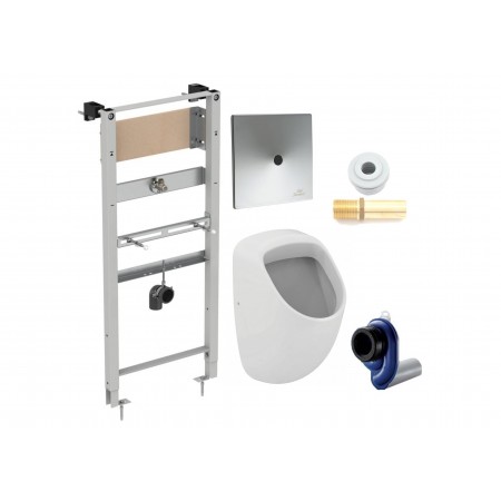 Set complet urinal Connect cu cadru, actionare urinal, sifon si set conectare la apa - Ideal Standard