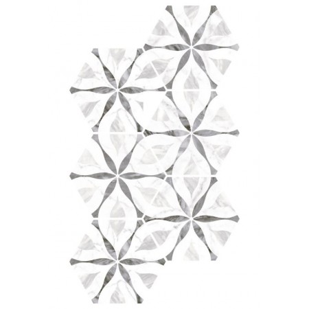 Gresie / Faianta Equipe Bardiglio Hexagon Flower 17,5x20 cm