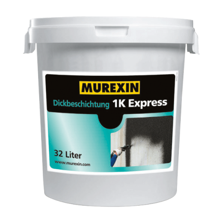 Hidroizolatie Dickbeschichtung 1K Express - Murexin, 32 L