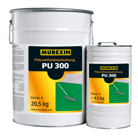 Finisaj poliuretanic PU 300 - Murexin, 20,5 + 4,5 kg