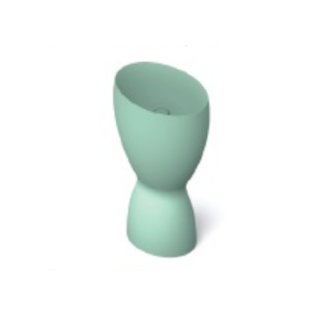 Lavoar freestanding Eto Ceramiche Bobo 54x38 cm, acqua mat