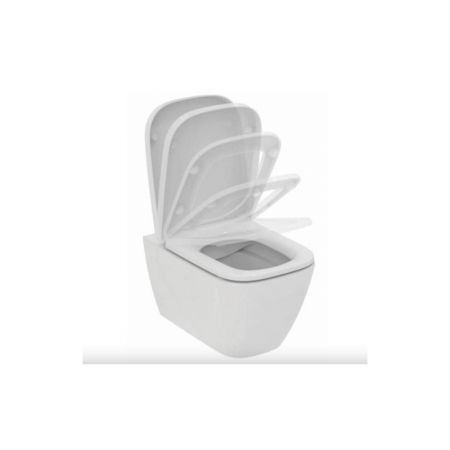 Set vas wc Ideal Standard I.Life B rimless cu capac soft-close si rezervor incastrat Grohe Rapid SL cu clapeta Skate Air