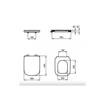 Set vas wc Ideal Standard I.Life B Rimless cu capac, rezervor Prosys Eco si clapeta Oleas M2, alb