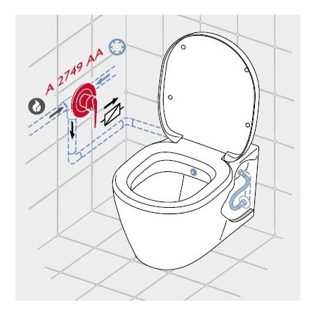 Vas WC suspendat Ideal Standard I.Life B rimless, cu functie de bideu