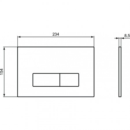 Set WC Ideal Standard I.Life B + capac soft-close + rezervor incastrat Eco + clapeta Oleas M2 + baterie Omega