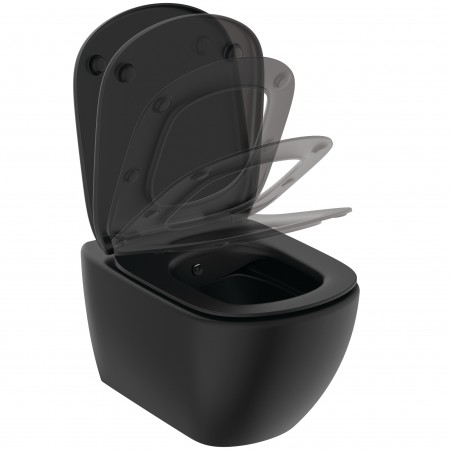 Capac wc Ideal Standard Tesi soft-close, slim negru